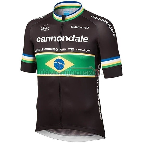 Abbigliamento Ciclismo Cannondale Shimano Campione Brazil Manica Corta 2019 CYC001